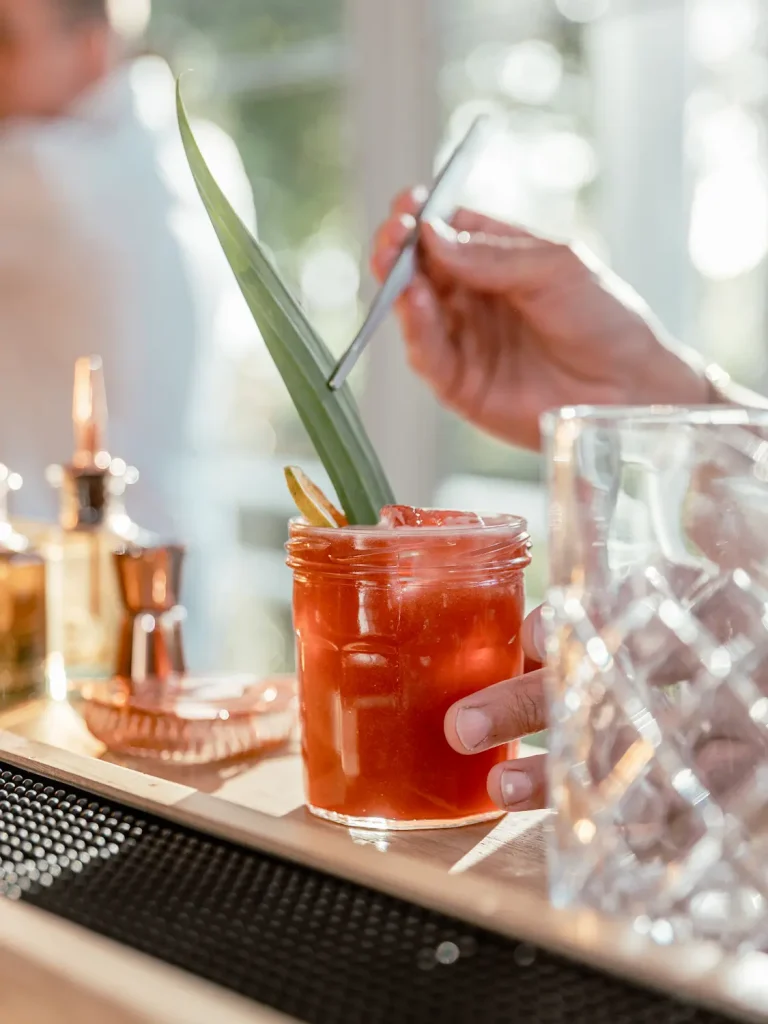 Topping sur verre à cocktail